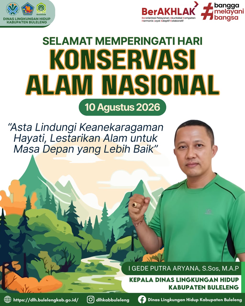 SELAMAT MEMPERINGATI HARI KONSERVASI ALAM NASIONAL