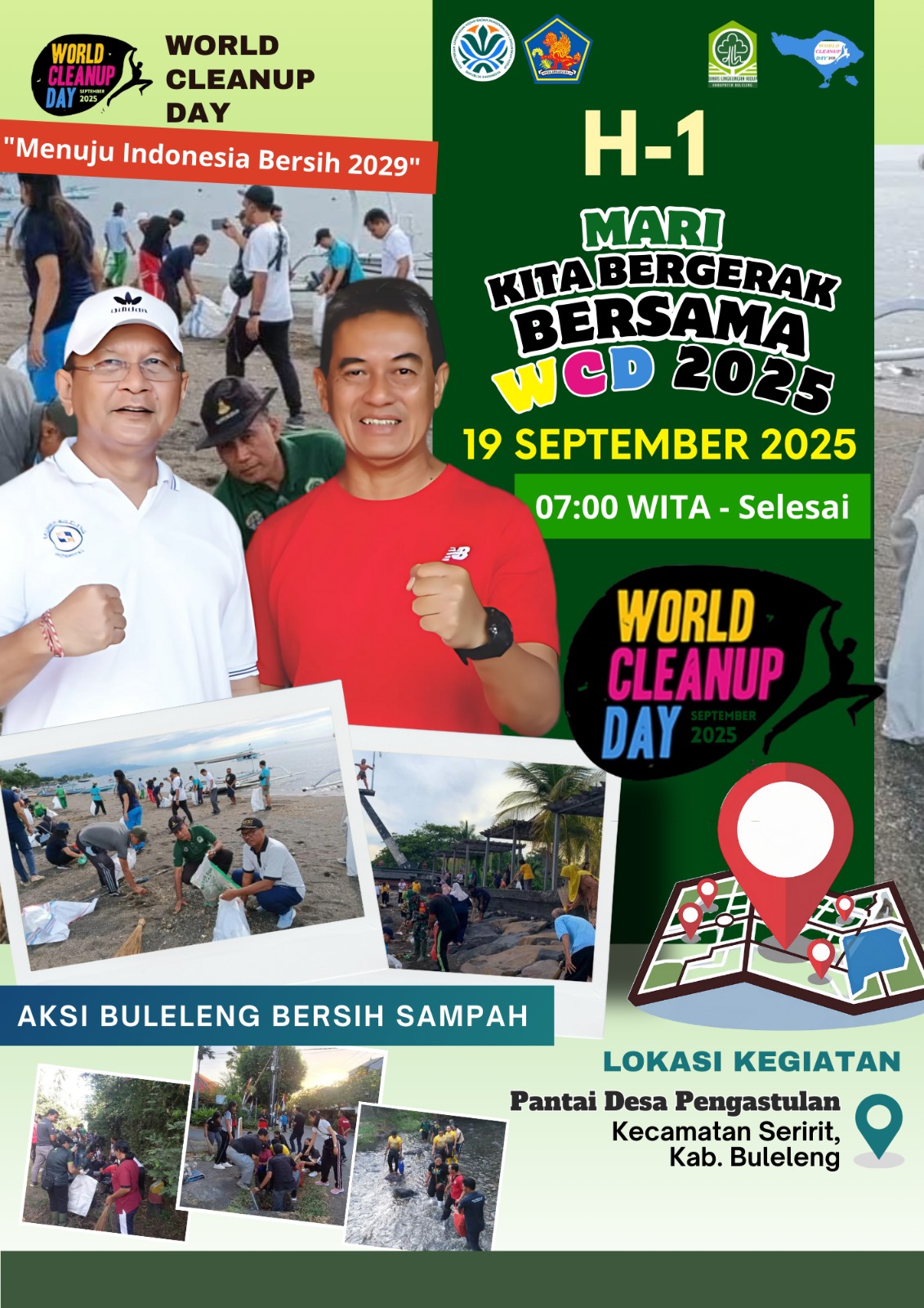 BULELENG BERGERAK! AKSI BERSIH PANTAI SAMBUT WORLD CLEANUP DAY 2025