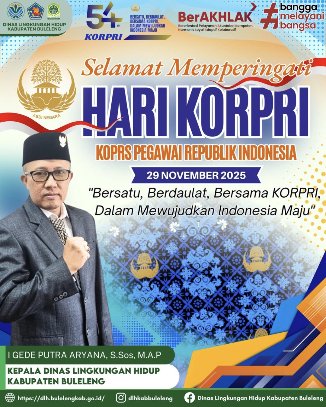 PERINGATAN HARI KORPRI KE-54 DINAS LINGKUNGAN HIDUP KABUPATEN BULELENG