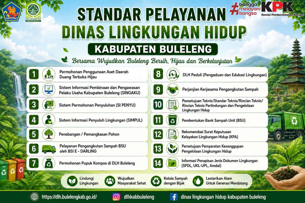 STANDAR LAYANAN DINAS LINGKUNGAN HIDUP KABUPATEN BULELENG
