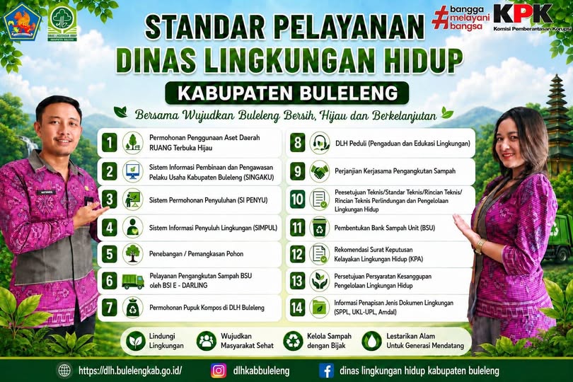 STANDAR LAYANAN DINAS LINGKUNGAN HIDUP KABUPATEN BULELENG