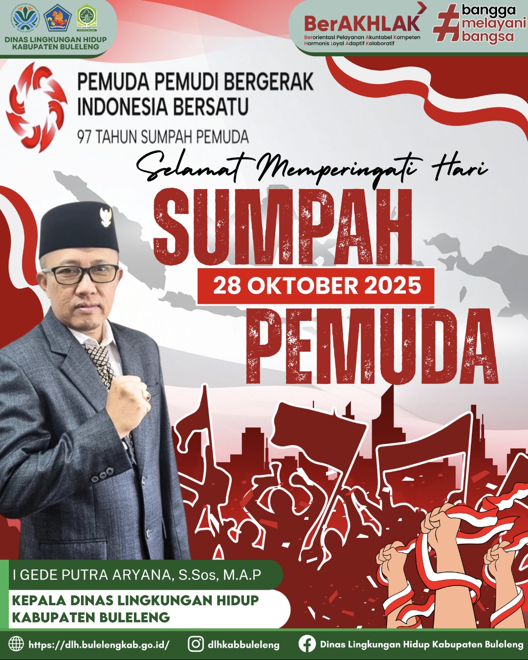 DLH MENGUCAPKAN SELAMAT HARI SUMPAH PEMUDA 28 OKTOBER 2025