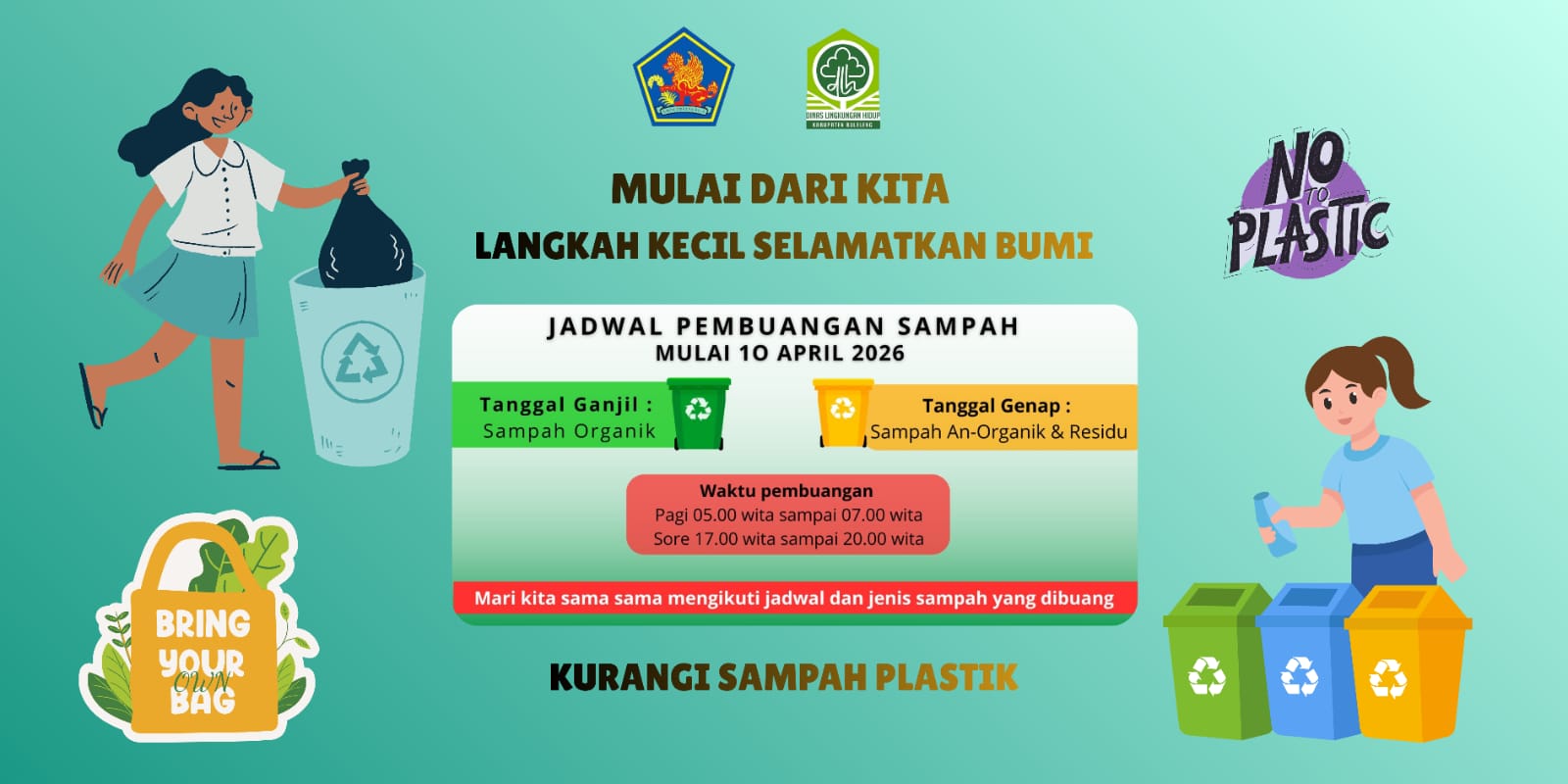 KURANGI SAMPAH PLASTIK MULAI DARI KITA